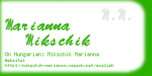 marianna mikschik business card